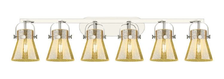 Innovations - 423-6W-PN-G411-6ME - Six Light Bath Vanity - Downtown Urban - Polished Nickel