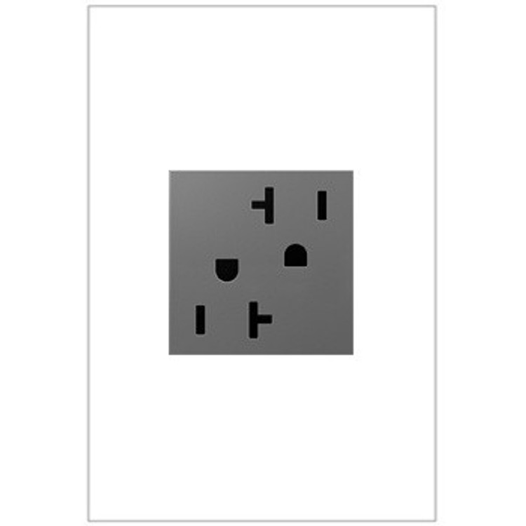 Legrand - ARTR202M4 - Tamper-Resistant Outlet - Adorne - Magnesium