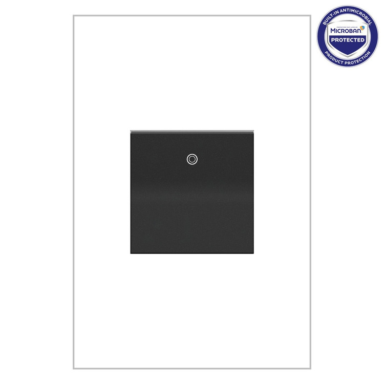 Legrand - ASPD2032G4 - 20A Paddle Switch with Microban - adorne - Graphite