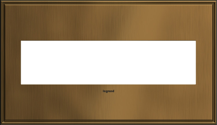 Legrand - AWC4GCOF4 - Four-Gang Screwless Wall Plate - adorne - Coffee