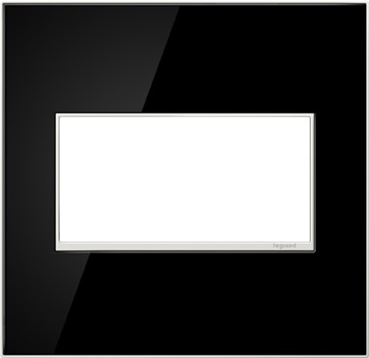 Legrand - AWM2GMB4 - Gang Wall Plate - Adorne - Black