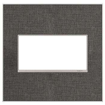 Legrand - AWM2GSL4 - Two-Gang Screwless Wall Plate - adorne - Slate Linen