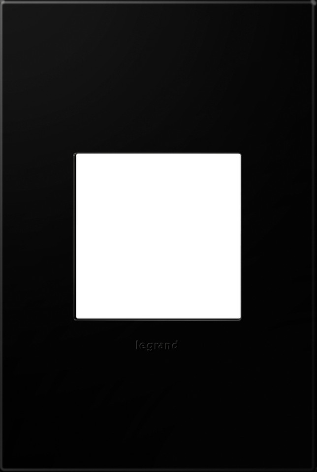 Legrand - AWP1G2NK4 - One-Gang Screwless Wall Plate - adorne - Black Ink