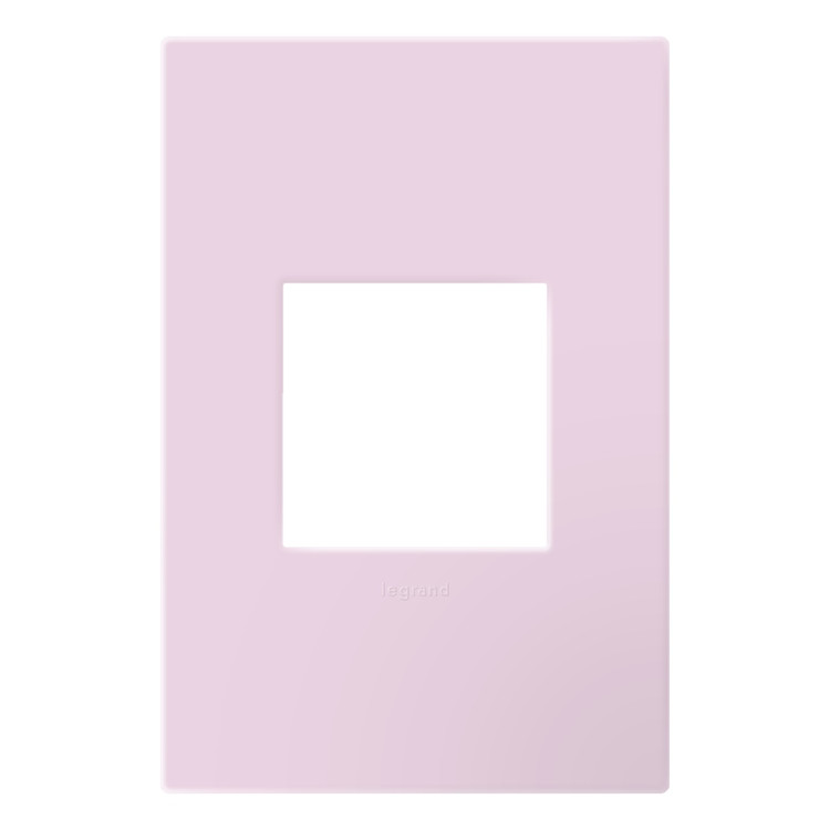 Legrand - AWP1G2RA - One-Gang-Plus Screwless Wall Plate with Microban - adorne - Rosa
