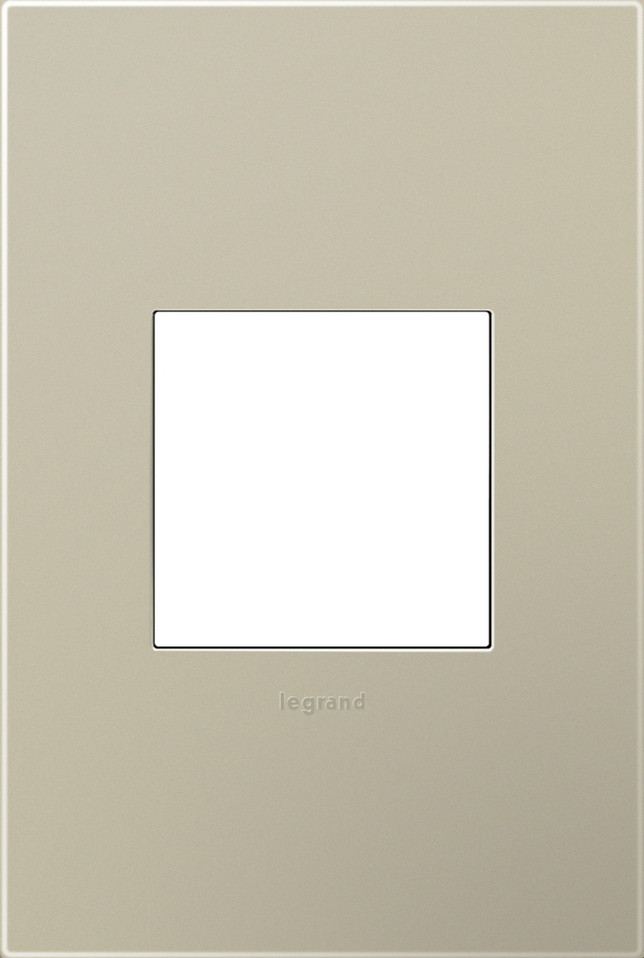 Legrand - AWP1G2TM6 - One-Gang Screwless Wall Plate with Microban - adorne - Titanium
