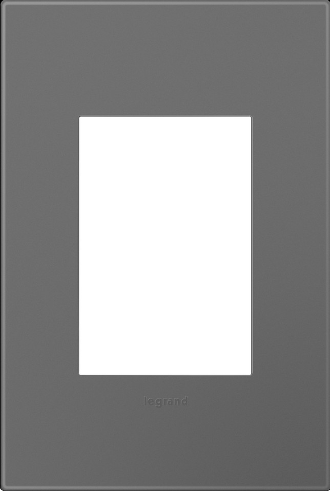 Legrand - AWP1G3MG4 - One-Gang-Plus Screwless Wall Plate with Microban - adorne - Magnesium