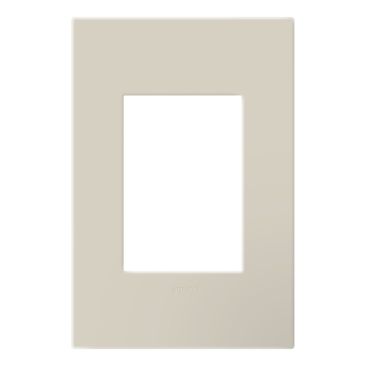 Legrand - AWP1G3OM - One-Gang Screwless Wall Plate with Microban - adorne - Oatmeal