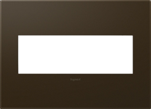 Legrand - AWP3GBR4 - Three-Gang Screwless Wall Plate - adorne - Bronze