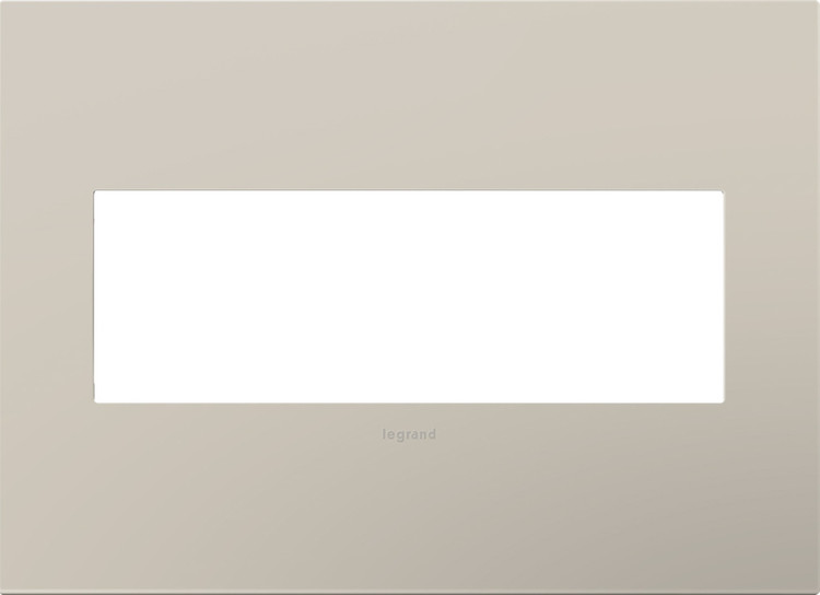 Legrand - AWP3GGG4 - Three-Gang Screwless Wall Plate - adorne - Greige