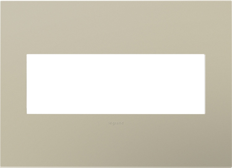 Legrand - AWP3GTM4 - Three-Gang Screwless Wall Plate - adorne - Titanium