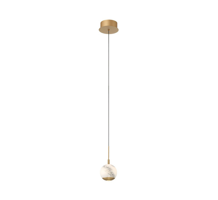 Lib & Co. - 10202-030 - LED Pendant - Baveno - Painted Antique Brass