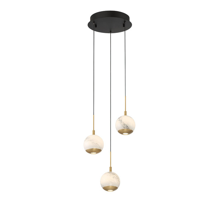 Lib & Co. - 10203-02 - LED Pendant - Baveno - Matte Black