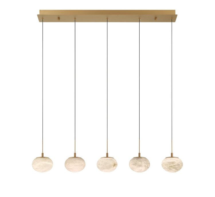 Lib & Co. - 12125-030 - LED Chandelier - Calcolo - Painted Antique Brass Lib & Co. - 12125-030 - LED Chandelier - Calcolo - Painted Antique Brass
