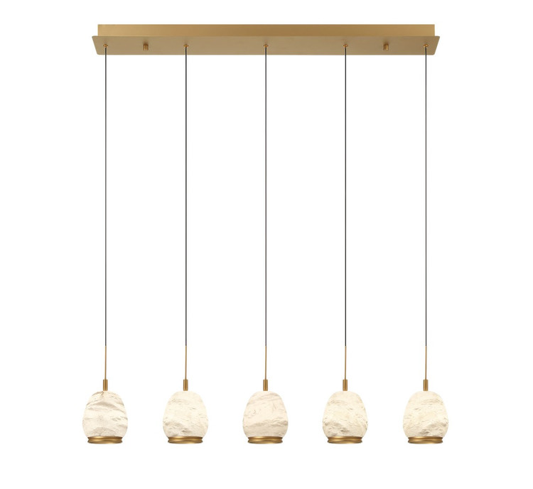 Lib & Co. - 12141-030 - LED Chandelier - Lucidata - Painted Antique Brass