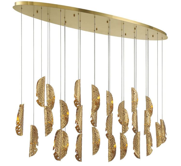 Lib & Co. - 12221-020-07 - LED Chandelier - Sorrento - Plated Brushed Gold