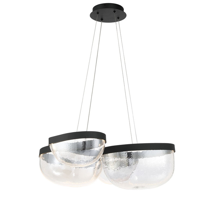 Lib & Co. - 12236-08 - LED Chandelier - Aveah - Sand Black