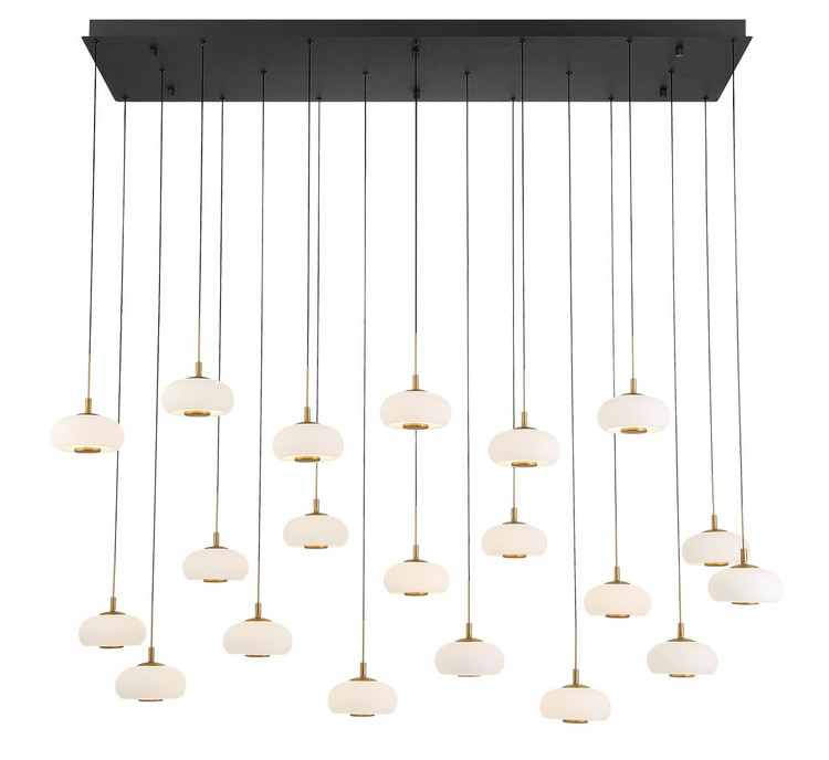 Lib & Co. - 12242-02 - LED Chandelier - Adelfia - Matte Black