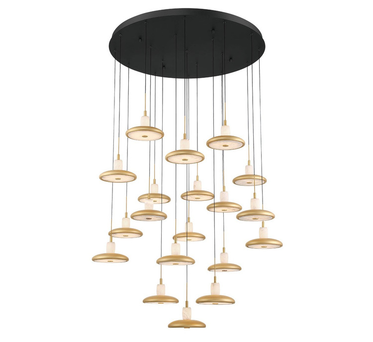Lib & Co. - 12255-02 - LED Chandelier - Mantova - Matte Black