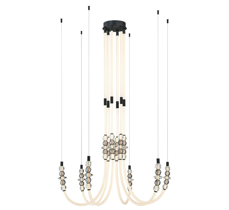 Lib & Co. - 12284-02 - LED Chandelier - Alcamo - Matte Black