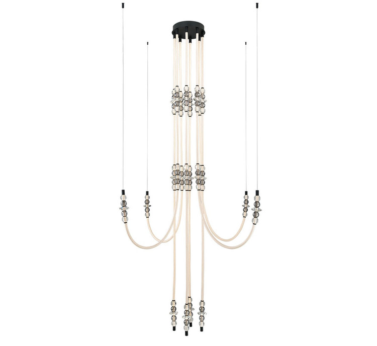 Lib & Co. - 12285-02 - LED Chandelier - Alcamo - Matte Black Lib & Co. - 12285-02 - LED Chandelier - Alcamo - Matte Black
