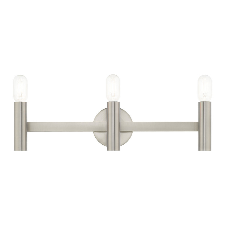 Livex Lighting - 10343-91 - Three Light Bath Vanity - Copenhagen - Brushed Nickel