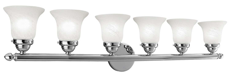 Livex Lighting - 1066-05 - Six Light Bath Vanity - Neptune - Polished Chrome