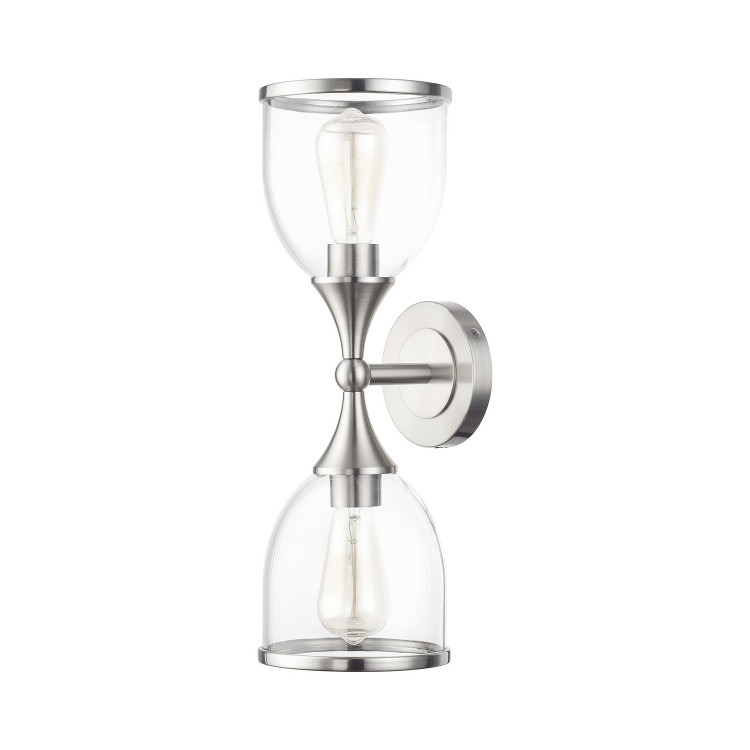 Livex Lighting - 14132-91 - Two Light Vanity Sconce - Ashridge - Brushed Nickel Livex Lighting - 14132-91 - Two Light Vanity Sconce - Ashridge - Brushed Nickel