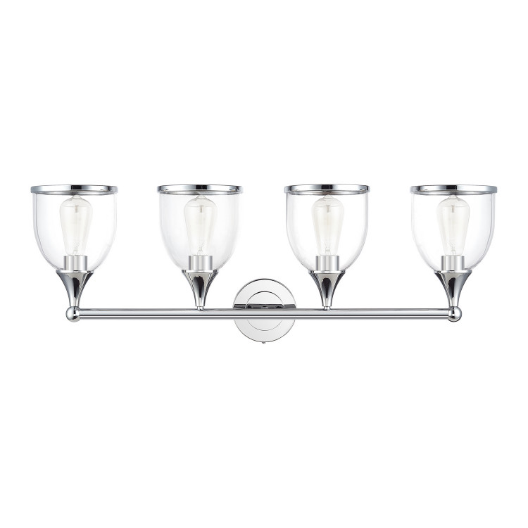 Livex Lighting - 14134-05 - Four Light Vanity Sconce - Ashridge - Polished Chrome Livex Lighting - 14134-05 - Four Light Vanity Sconce - Ashridge - Polished Chrome