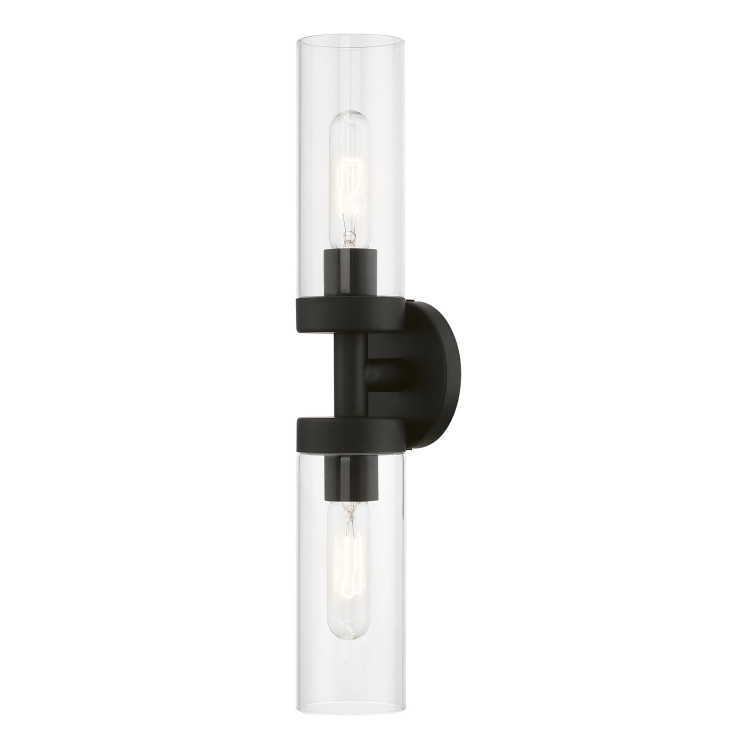Livex Lighting - 16172-04 - Two Light Vanity Sconce - Ludlow - Black Livex Lighting - 16172-04 - Two Light Vanity Sconce - Ludlow - Black