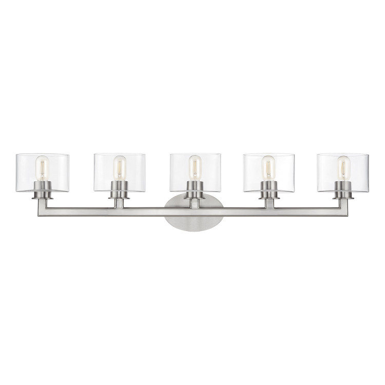 Livex Lighting - 17915-91 - Five Light Vanity Sconce - Bernardino - Brushed Nickel