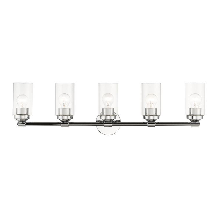 Livex Lighting - 18085-05 - Five Light Vanity Sconce - Whittier - Polished Chrome