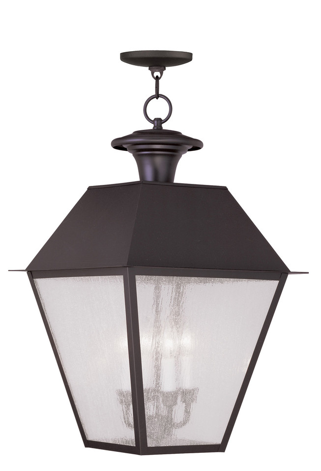 Livex Lighting - 2174-07 - Four Light Outdoor Pendant - Mansfield - Bronze