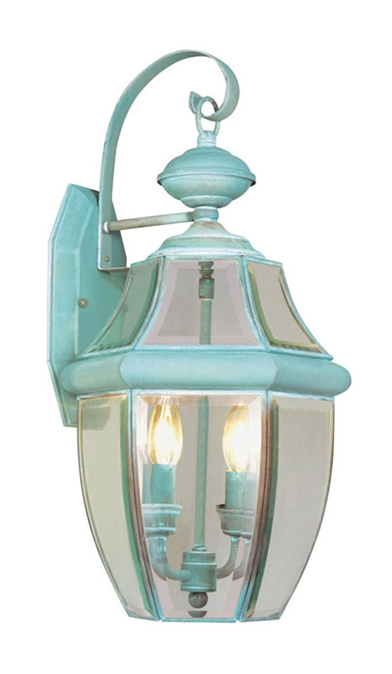 Livex Lighting - 2251-06 - Two Light Outdoor Wall Lantern - Monterey - Verdigris