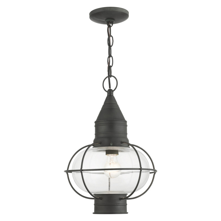 Livex Lighting - 26906-61 - One Light Outdoor Pendant - Newburyport - Charcoal