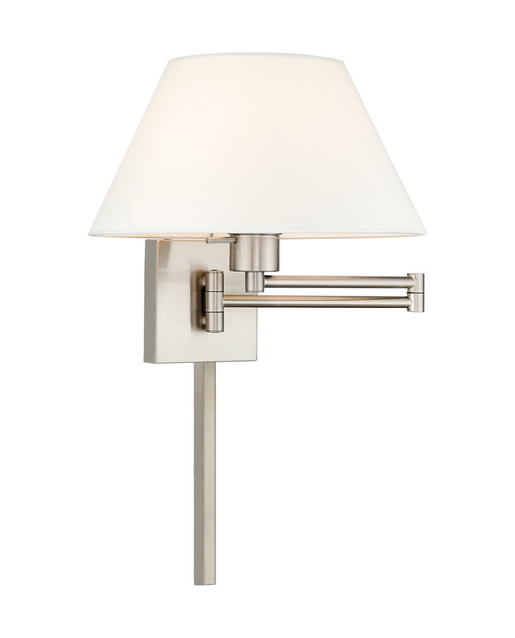 Livex Lighting - 40039-91 - One Light Swing Arm Wall Lamp - Swing Arm Wall Lamps - Brushed Nickel