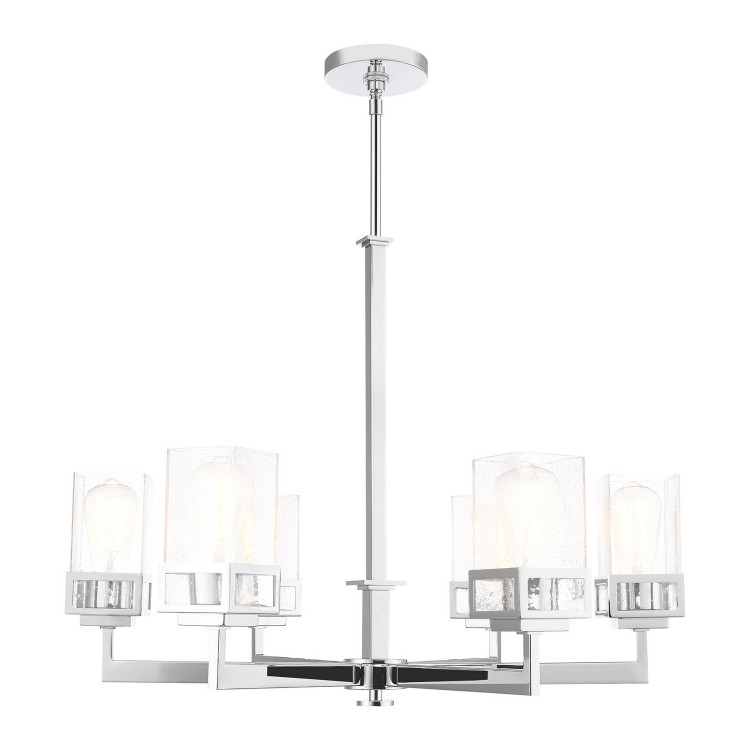 Livex Lighting - 40596-05 - Six Light Chandelier - Harding - Polished Chrome