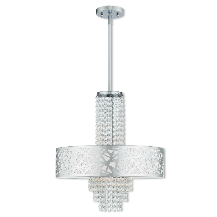Livex Lighting - 40766-05 - Four Light Pendant - Allendale - Polished Chrome