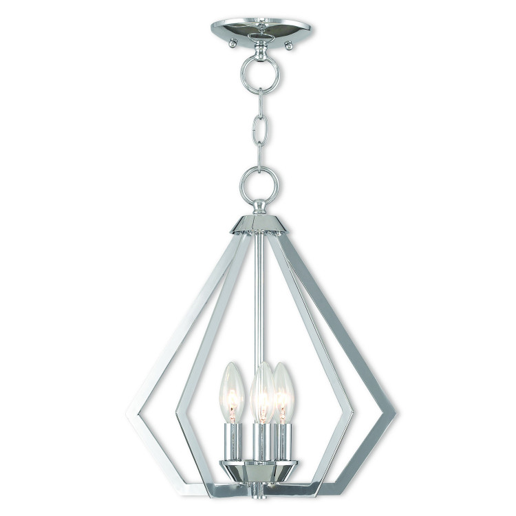 Livex Lighting - 40923-05 - Three Light Mini Chandelier/Ceiling Mount - Prism - Polished Chrome