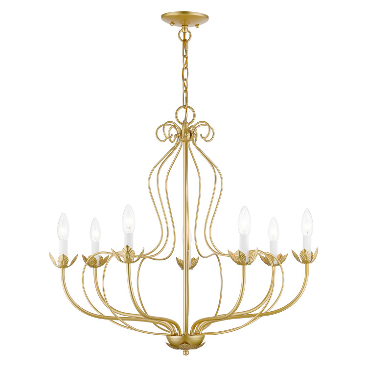 Livex Lighting - 42907-33 - Seven Light Chandelier - Katarina - Soft Gold