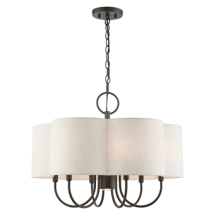 Livex Lighting - 45807-92 - Seven Light Chandelier - Solstice - English Bronze