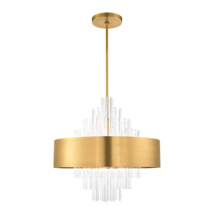 Livex Lighting - 48876-08 - Ten Light Chandelier - Orenburg - Natural Brass