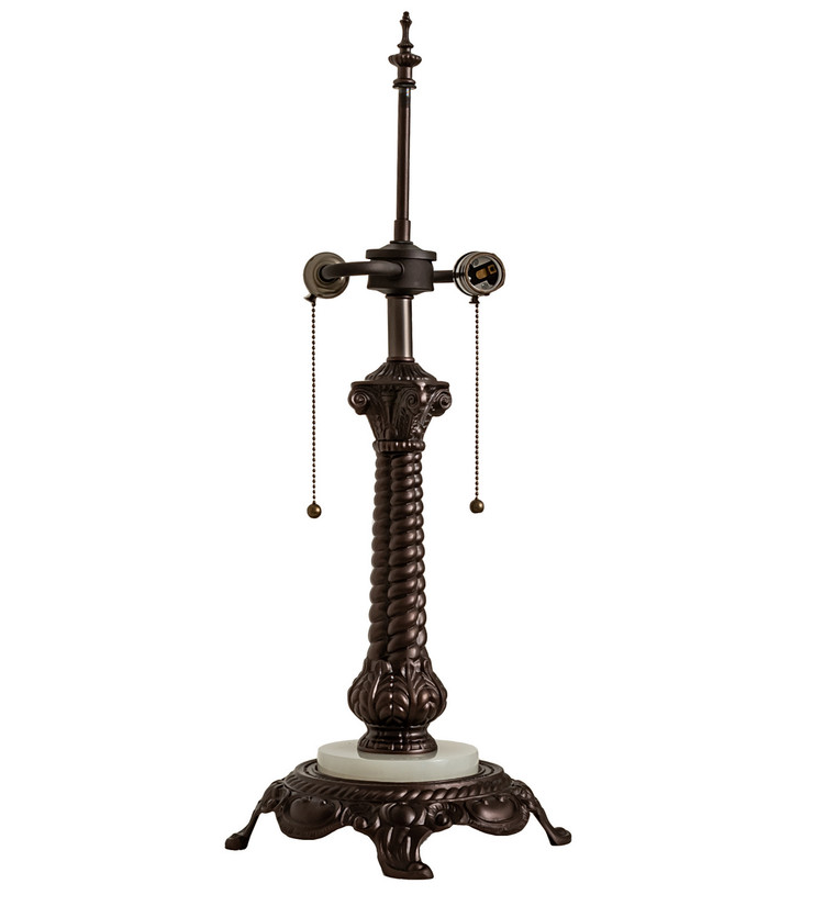 Meyda Tiffany - 18653 - Two Light Table Base Hardware - Rope - Mahogany Bronze