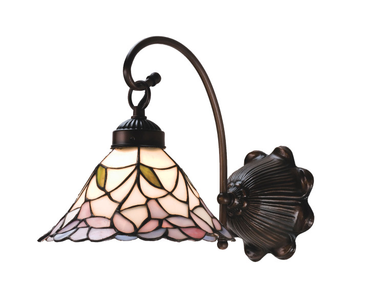 Meyda Tiffany - 18724 - One Light Wall Sconce - Daffodil Bell - Rust
