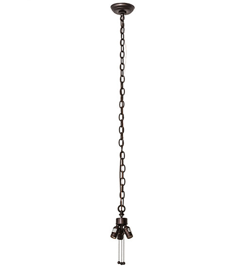 Meyda Tiffany - 190037 - Three Light Pendant Hardware - Pendant Hardware - Mahogany Bronze