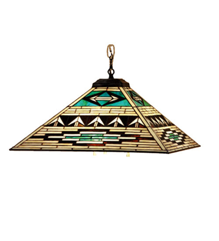 Meyda Tiffany - 19030 - Four Light Pendant - Valencia Mission - Mahogany Bronze Meyda Tiffany - 19030 - Four Light Pendant - Valencia Mission - Mahogany Bronze