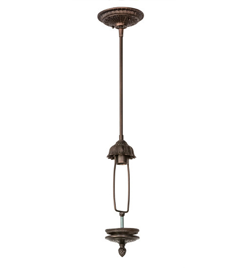 Meyda Tiffany - 211922 - One Light Inverted Stem Hung Hardware - Victorian - Mahogany Bronze