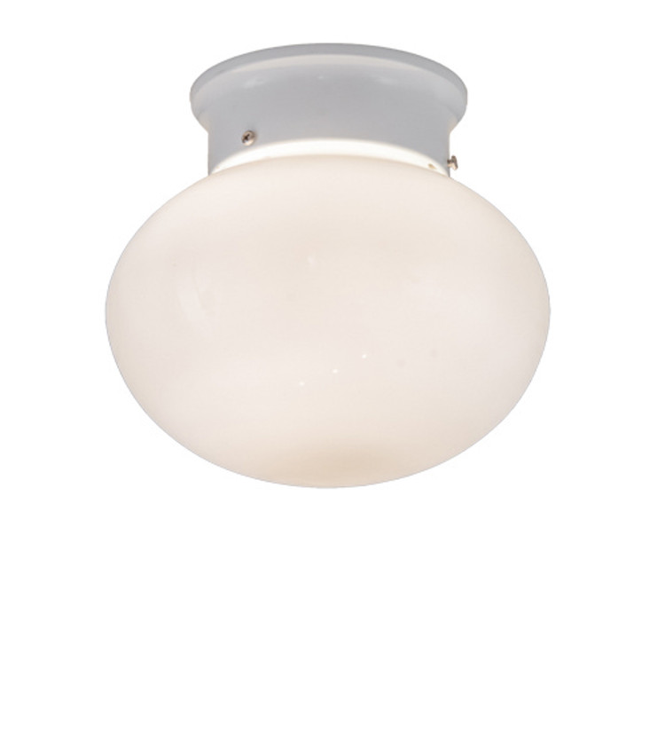 Meyda Tiffany - 214386 - One Light Flushmount - Bola - White