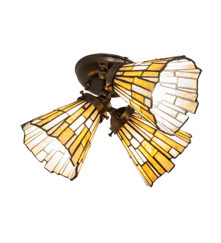 Meyda Tiffany - 223048 - Three Light Flushmount - Delta Meyda Tiffany - 223048 - Three Light Flushmount - Delta