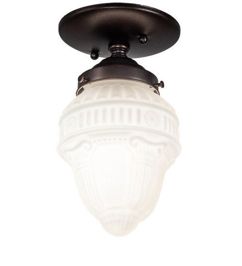 Meyda Tiffany - 231008 - One Light Flushmount - Colonnade - Mahogany Bronze