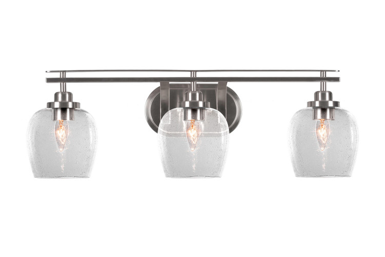 Toltec Lighting - 2613-BN-4810 - Three Light Bath Bar - Odyssey - Brushed Nickel